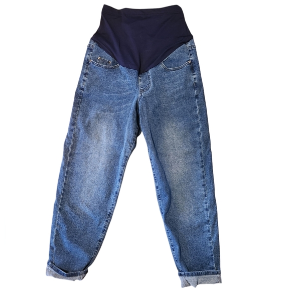 Women's Blue Maternity Jeans Size Medium - Picture 1 of 3